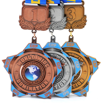 Дешевая медаль из цинкового сплава на заказ, 1-я 2-я 3-я награда за спортивную борьбу